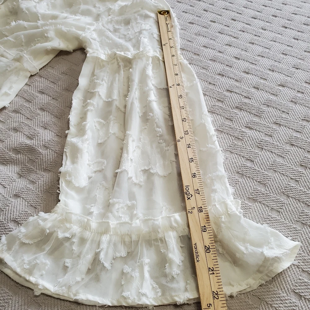 Boohoo Boho Petite Burnout Frill Mini Dress NWT - Picture 11 of 16